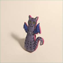 Load image into Gallery viewer, BatCat - purple stripes