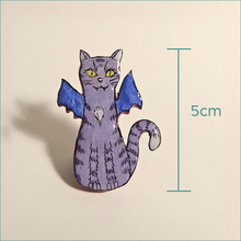 Load image into Gallery viewer, BatCat - purple stripes
