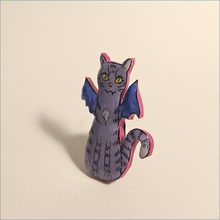 Load image into Gallery viewer, BatCat - purple stripes
